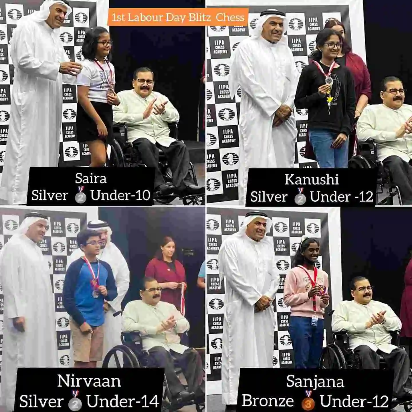 Students Achievements (May) - 1st Labour Day Blitz Chess Tournament winner​s in various age categories 2